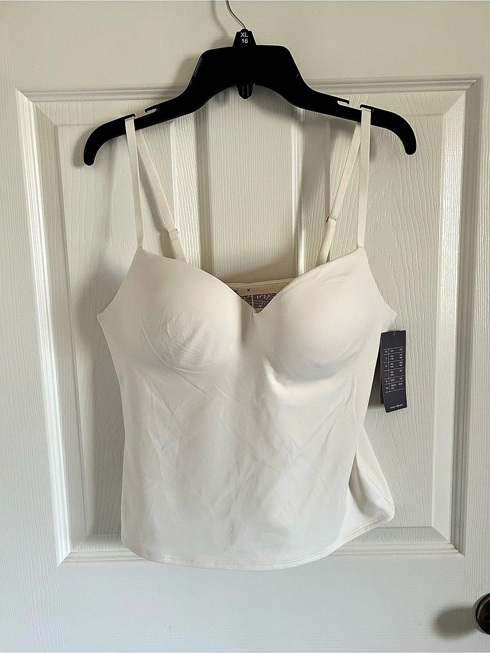 auden Luxe Smooth Push-Up Cami Push-Up Cami in White Size Medium NWT